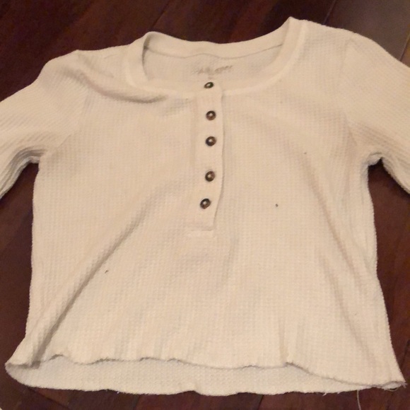 White long sleeve cropped. size small - Picture 4 of 4